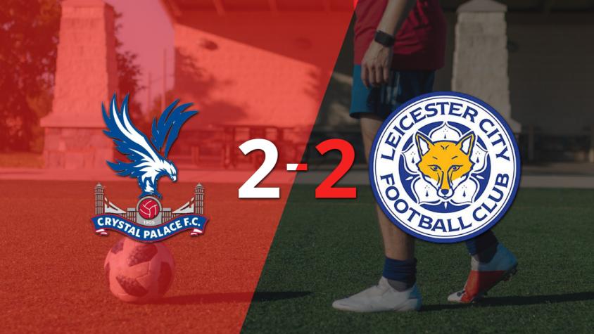 Crystal Palace empató con Leicester City y Jean-Philippe Mateta anotó dos goles