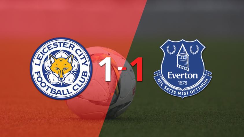 Leicester City y Everton igualaron 1 a 1