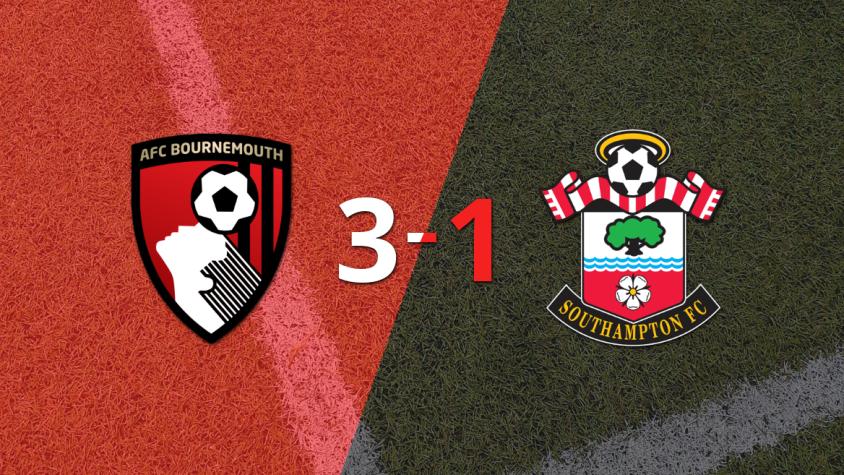 Bournemouth superó por 3-1 a Southampton como local