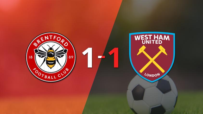 Brentford resolvió su juego de la fecha  6 con un empate 1-1 frente a West Ham United