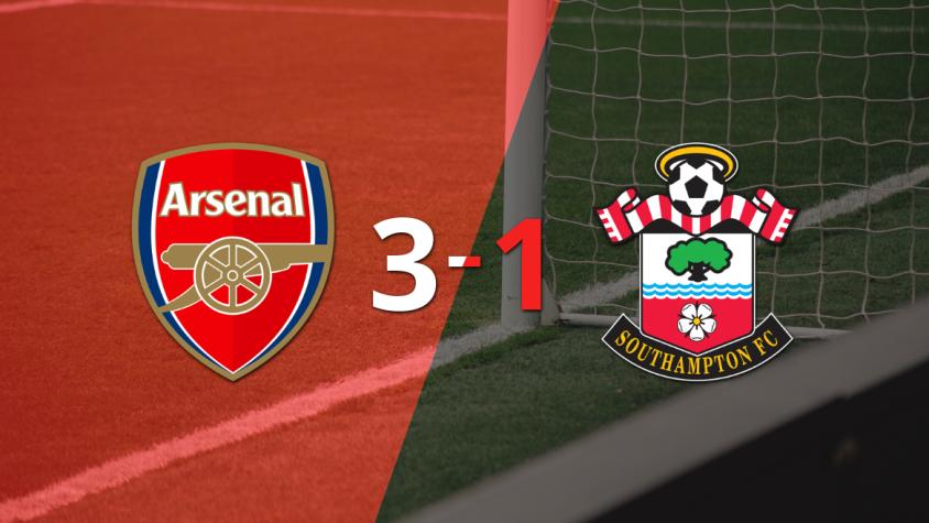 Arsenal lo dio vuelta ante Southampton y venció por 3 a 1