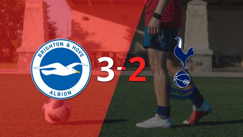 Emocionante partido termina con victoria de Brighton and Hove 3-2 ante Tottenham