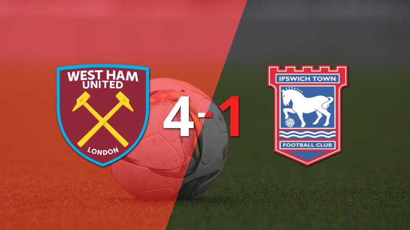 West Ham United fue imparable y goleó 4 a 1