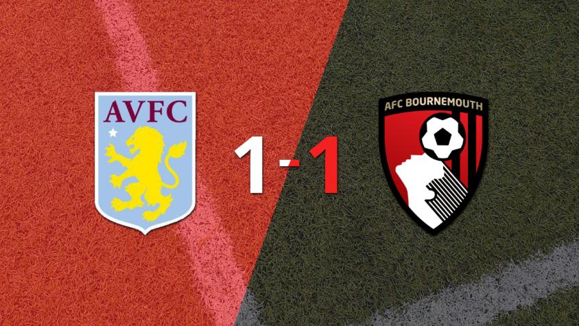 Con un gol agónico, Evanilson sentenció el empate entre Bournemouth y Aston Villa