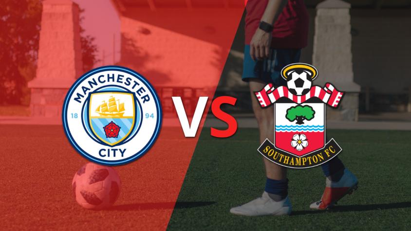 Manchester City arranca la etapa complementaria con ventaja frente a Southampton