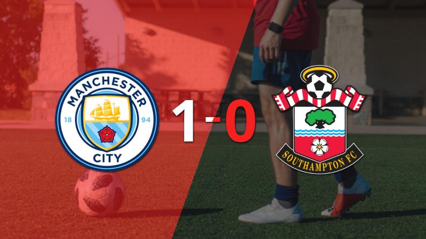 A Manchester City le alcanzó con un gol para derrotar a Southampton en el Etihad Stadium