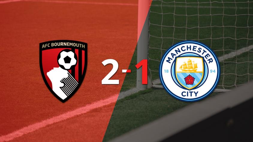 Bournemouth logró una victoria como anfitrión por 2 a 1 frente a Manchester City