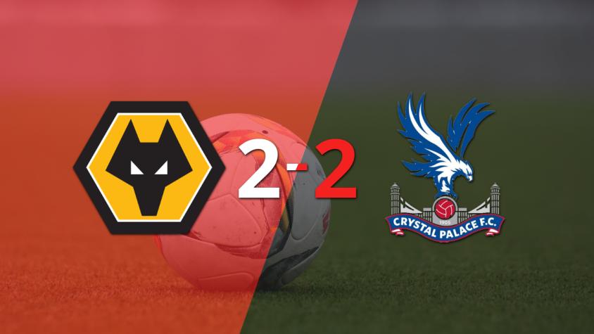 Wolverhampton y Crystal Palace igualaron por 2 en un vibrante partido