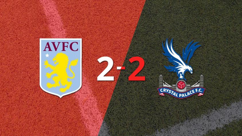 Aston Villa y Crystal Palace firman un empate en dos