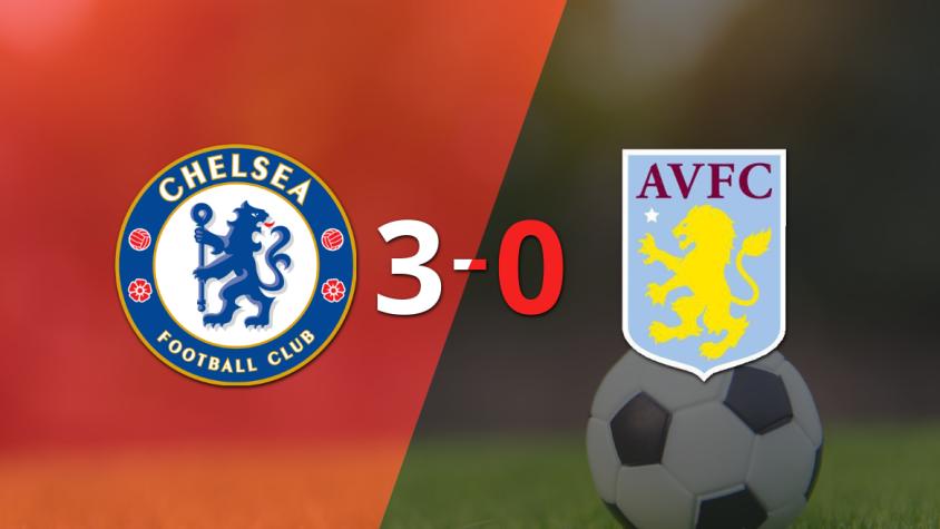 Chelsea le pasó por encima 3-0 a Aston Villa