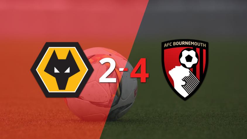 Triplete de Justin Kluivert en el triunfo de Bournemouth ante Wolverhampton por 4-2