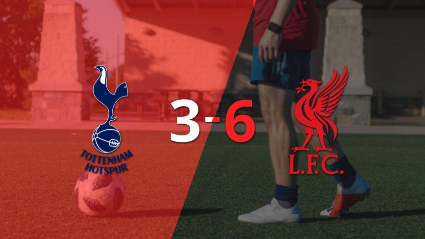 Liverpool triunfa 6-3 gracias a los dobletes de Mohamed Salah y Luis Díaz