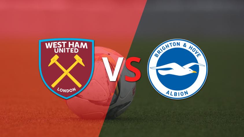 West Ham United y Brighton and Hove  empatan 0-0 y se van al entretiempo