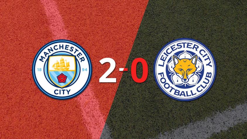 Leicester City cayó derrotada ante Manchester City por 2-0