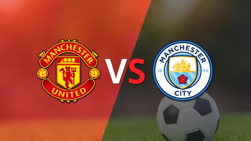 Manchester United y Manchester City empatan sin goles en el inicio del segundo tiempo