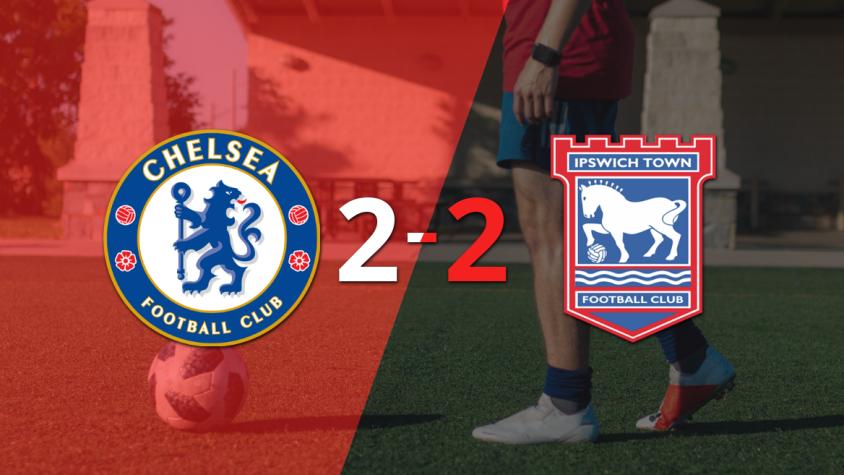 Ipswich Town sacó un punto luego de empatar a 2 goles con Chelsea