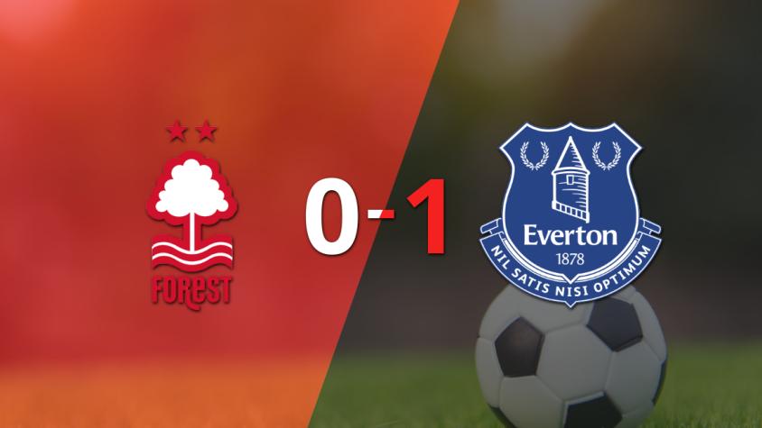 Con gol agónico, Everton logró la victoria por 1 a 0 ante Nottingham Forest