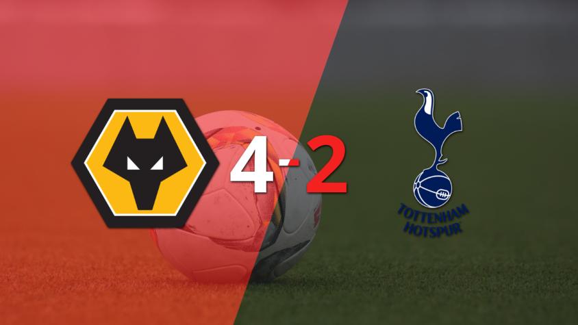 Gran triunfo de Wolverhampton por 4 a 2 frente a Tottenham