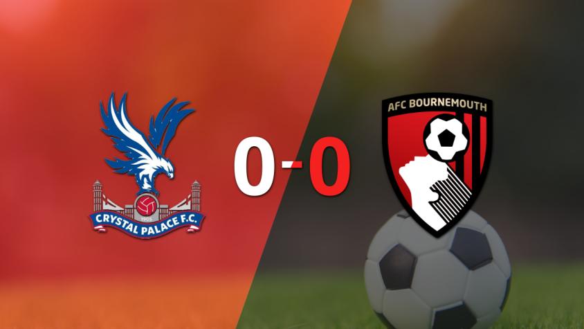 No hubo goles en el empate entre Crystal Palace y Bournemouth