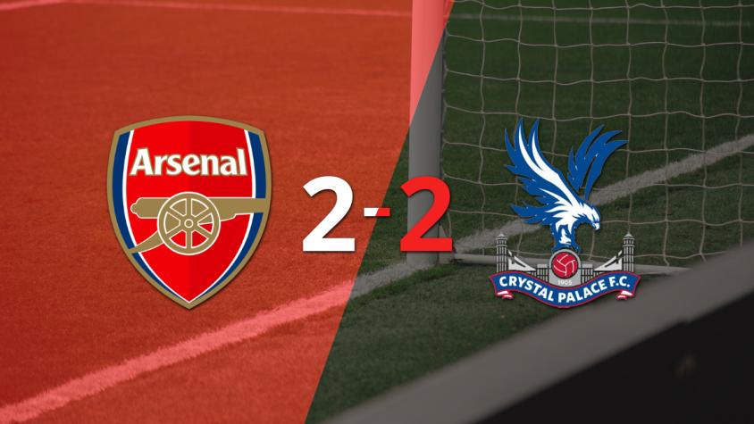 Empate a 2 entre Arsenal y Crystal Palace