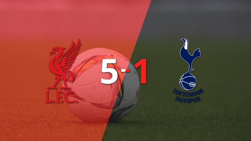 Tottenham fue superado fácilmente y cayó 5-1 contra Liverpool