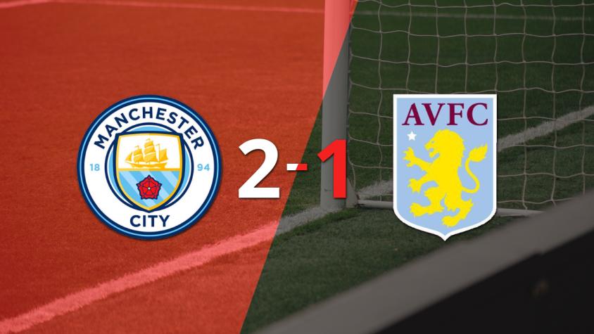 Victoria de Manchester City sobre Aston Villa por 2-1 con un gol agónico