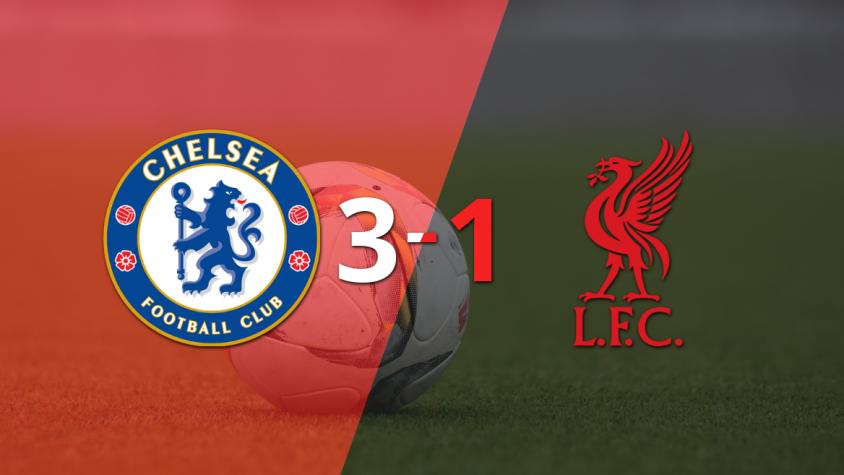 Sin muchas complicaciones, Chelsea venció 3-1 a Liverpool