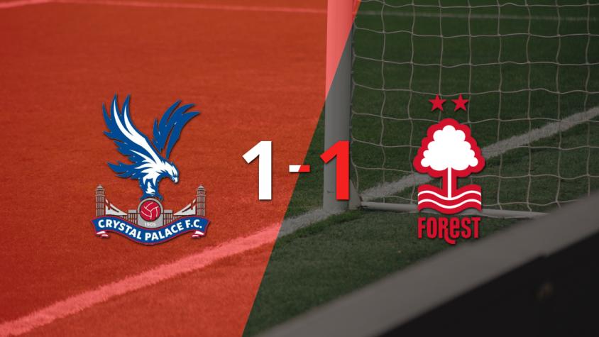 Crystal Palace logró sacar el empate de local frente a Nottingham Forest