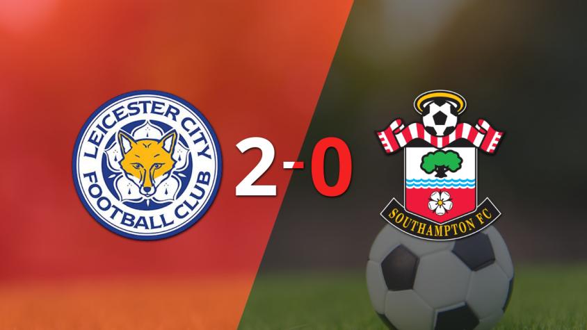 Leicester City marcó dos veces en la victoria ante Southampton en el King Power Stadium
