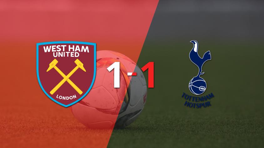 Reparto de puntos en el empate a uno entre West Ham United y Tottenham