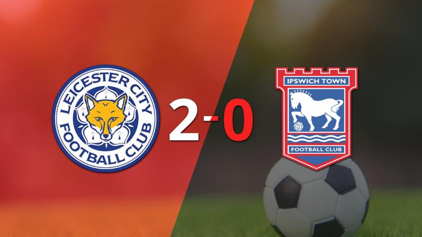 Leicester City marcó dos veces en la victoria ante Ipswich Town en el King Power Stadium