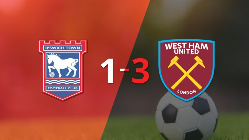 Con una actuación sobresaliente, West Ham United aseguró una victoria por 3 a 1 contra Ipswich Town