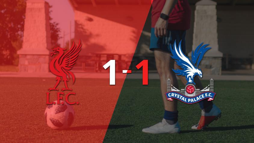 Crystal Palace empató 1-1 en su visita a Liverpool