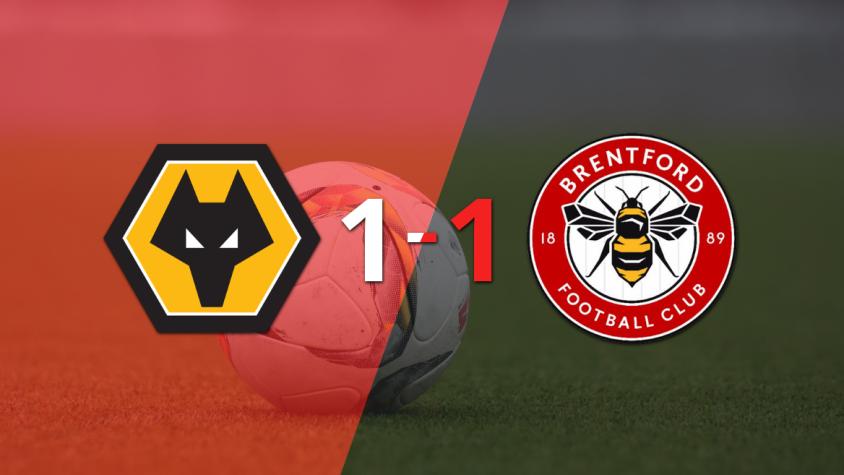 Reparto de puntos en el empate a uno entre Wolverhampton y Brentford