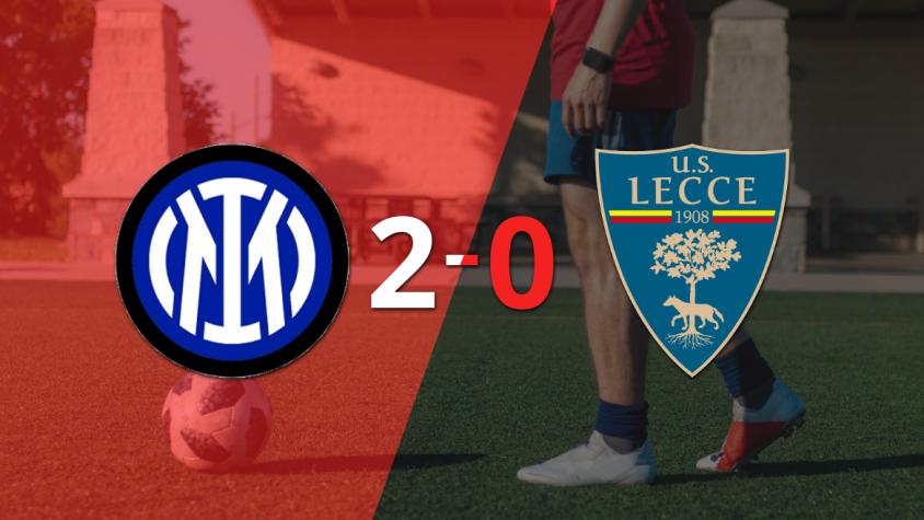 Sólido triunfo de Inter por 2-0 frente a Lecce