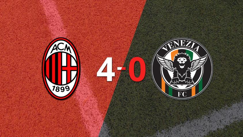 Venezia sucumbe ante Milan en una goleada 4-0