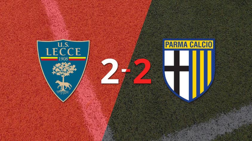 Sobre el final, Antoine Hainaut marcó el gol del empate entre Parma y Lecce