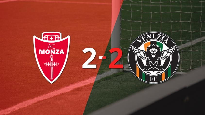 Vibrante 2-2 entre Monza y Venezia