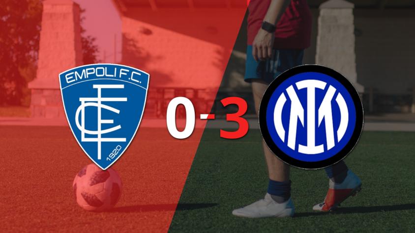 Inter derrotó sin complicaciones a Empoli con doblete de Davide Frattesi