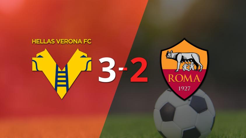 Partido de muchos goles y triunfo agónico de Hellas Verona sobre Roma