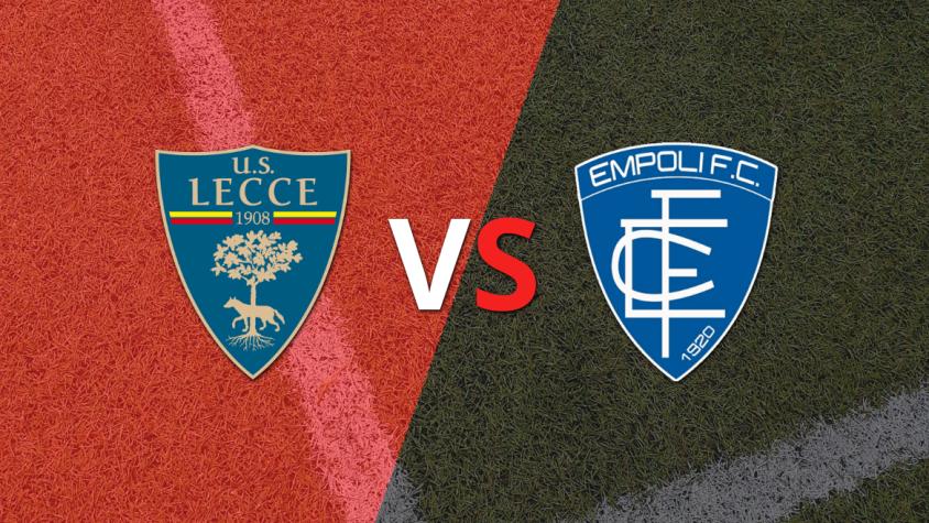 Empoli vence parcialmente 1-0 a Lecce