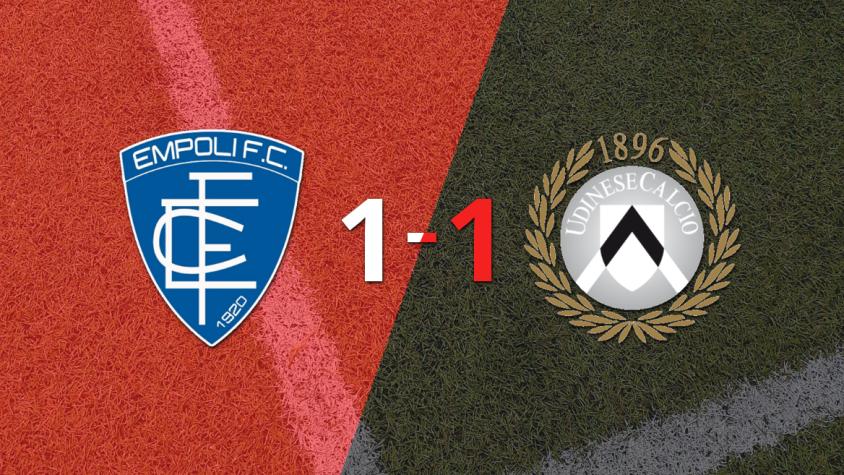 Empoli y Udinese empataron 1 a 1