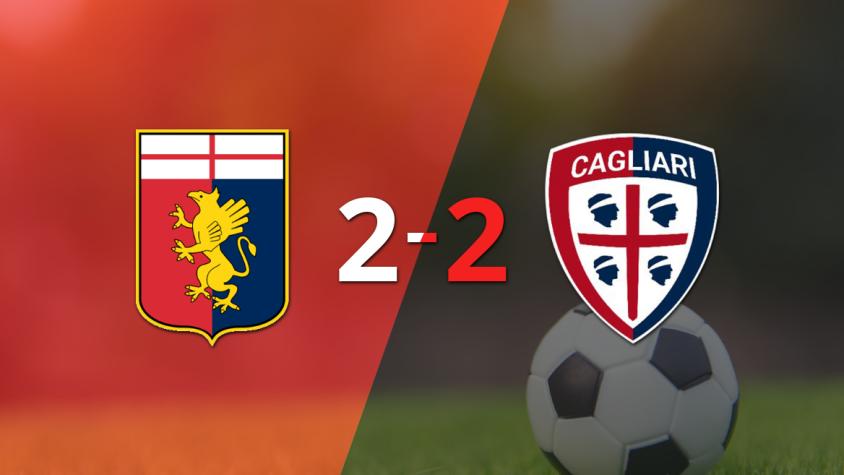 Cagliari saca agónico empate ante Genoa con penal de Roberto Piccoli