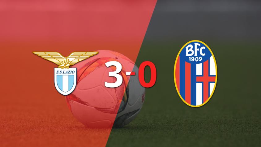 Bologna fue superado fácilmente y cayó 3-0 contra Lazio