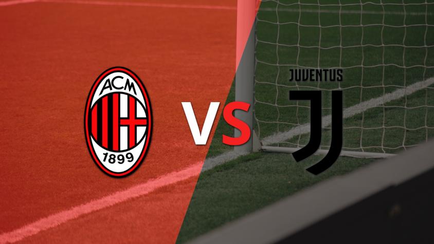 Llega el entretiempo y Milan y Juventus empatan sin goles