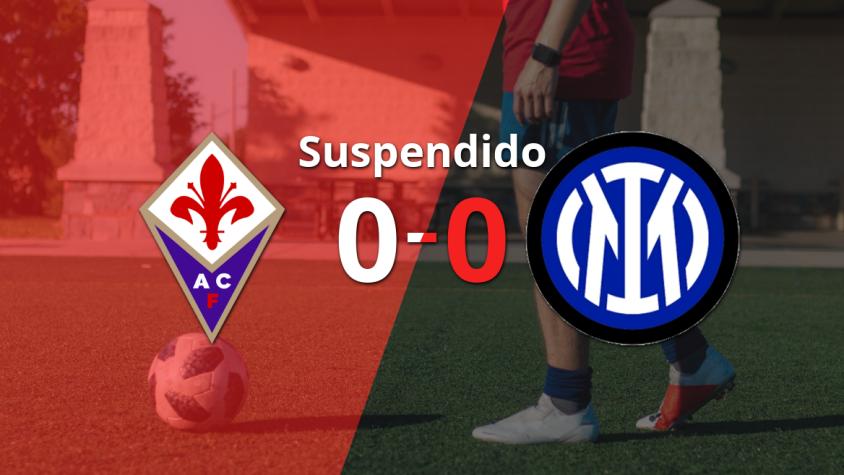 Fiorentina e Inter no pudieron seguir jugando en el estadio Artemio Franchi