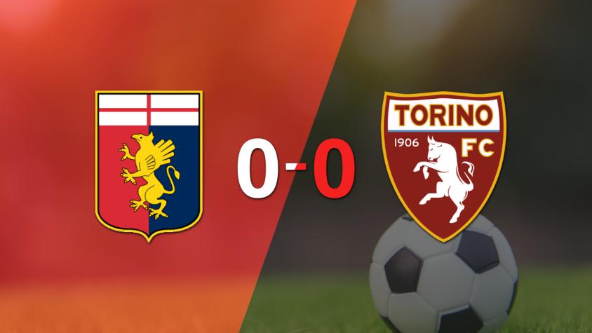 No hubo goles en el empate entre Genoa y Torino