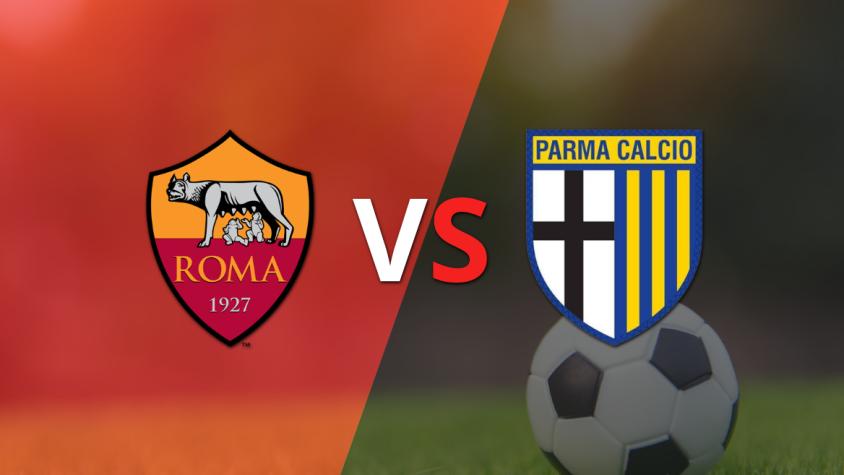 Termina el primer tiempo con una victoria para Roma vs Parma por 2-0