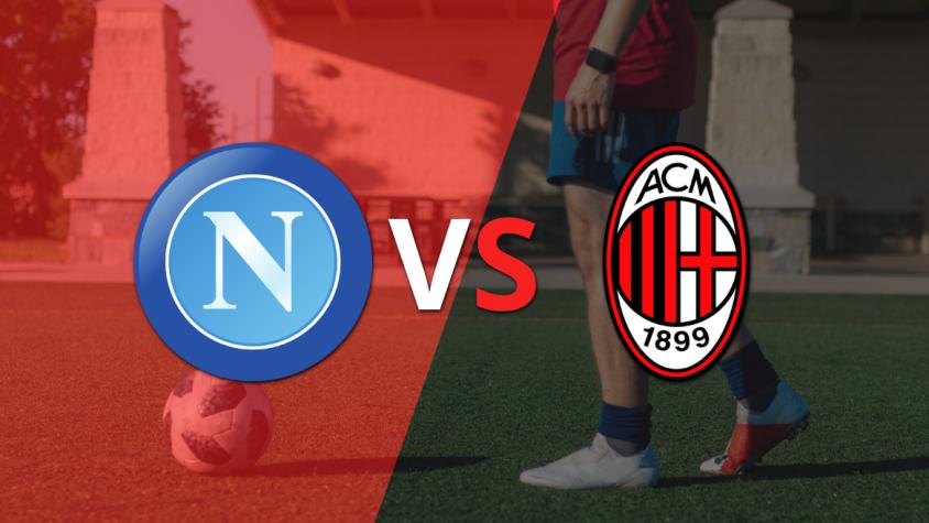 Napoli arranca la etapa complementaria con ventaja frente a Milan