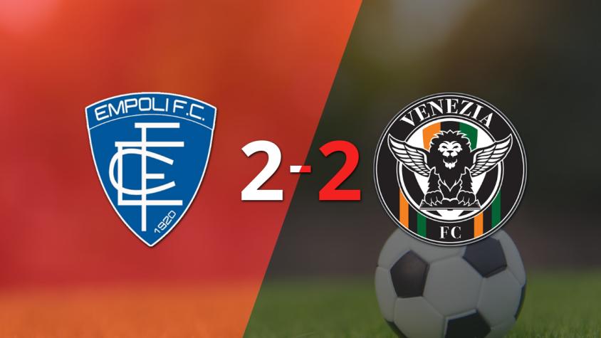Empoli saca agónico empate ante Venezia con gol de Tino Anjorin